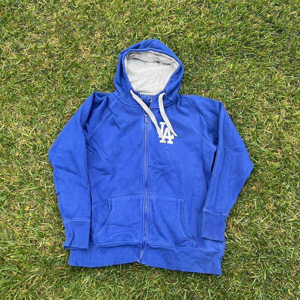 2000s Dodgers antigua zip up hoodie mens size L